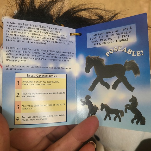 Breyer Bronc Mustang Beautiful Breed Collection Poseable Plush Horse 4606 NWT - Picture 11 of 12